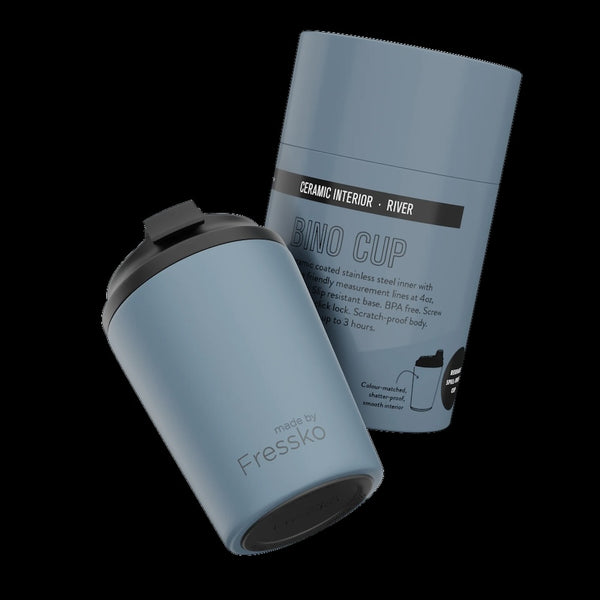Fressko Ceramic Interior Bino Reusable Coffee Cup - 8oz