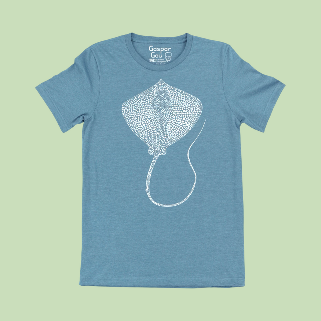 Gaspar Gou Stingray Tee - Blue