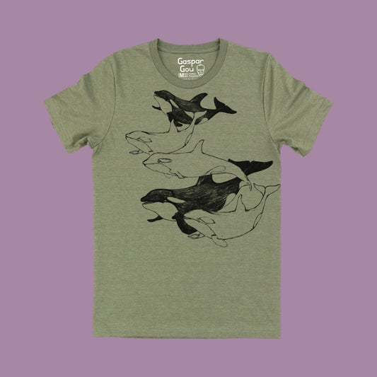 Gaspar Gou Orcas Tee - Khaki