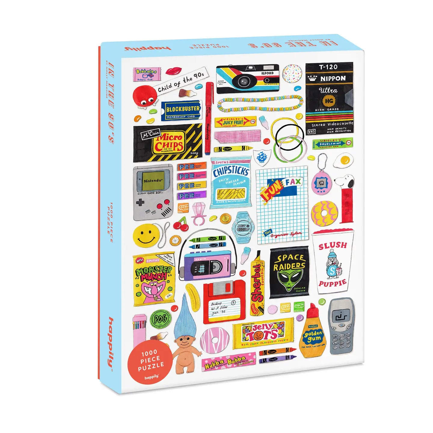 Happily Puzzles Retro '90s 1000 Piece Jigsaw Puzzle