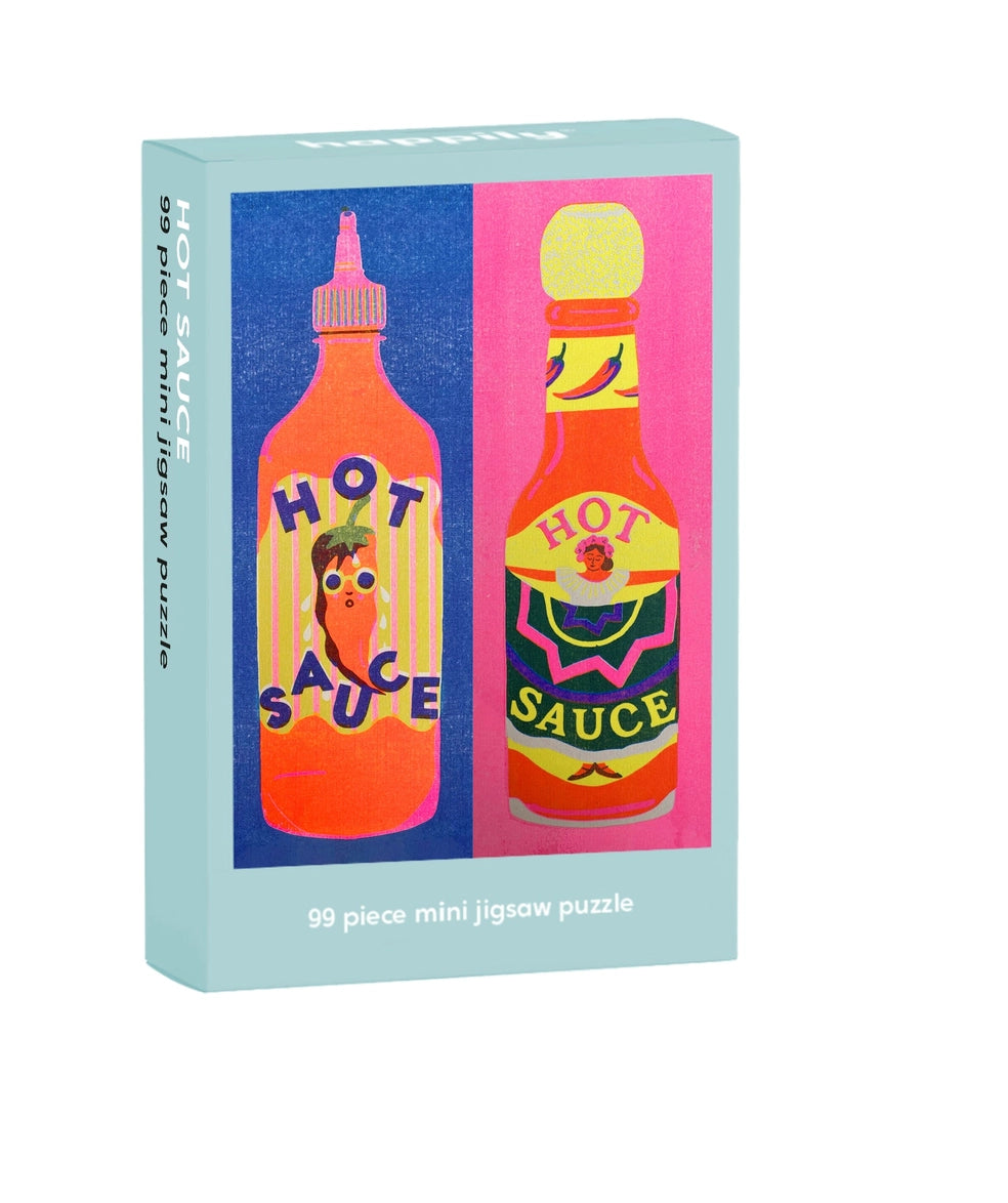 Happily Puzzles Hot Sauce 99 Piece Mini Jigsaw Puzzle