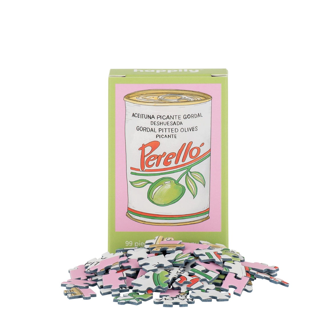 Happily Puzzles Olives 99 Piece Mini Jigsaw Puzzle