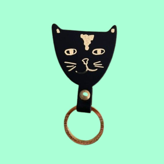 IMPERFECT: Ark Cat Key Fob - Black