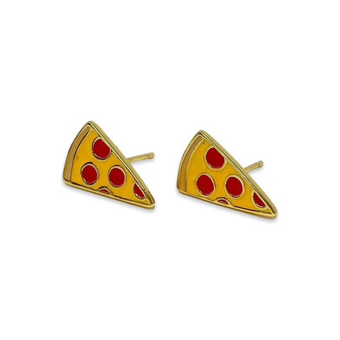 Jenny Lemons Pizza Enamel Earrings