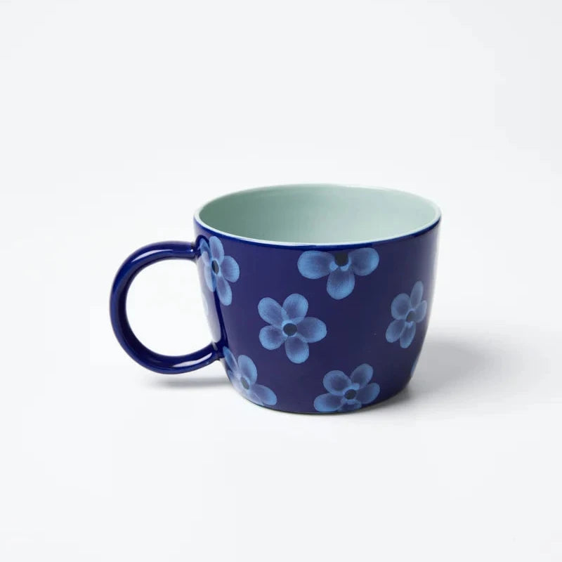 Jones & Co Chino Mug - Navy Daisy