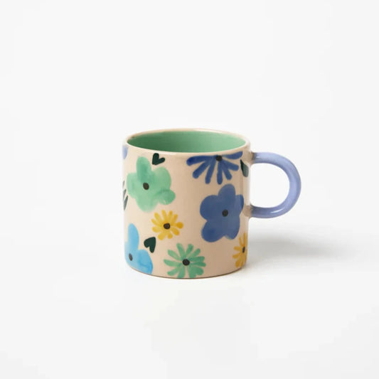Jones & Co Ditsy Espresso Cup - Blue