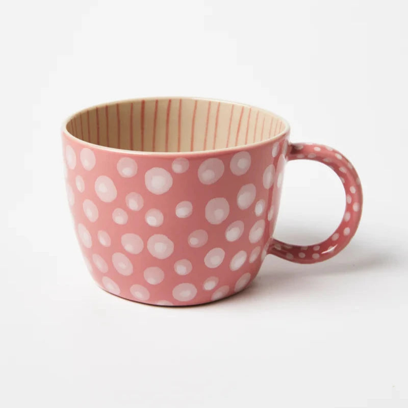 Jones & Co Chino Mug - Pink Dot