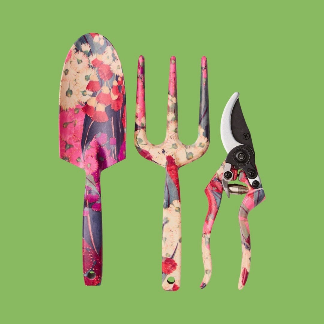 Kip & Co Australian Bush Blossom Garden Tools & Gloves Set