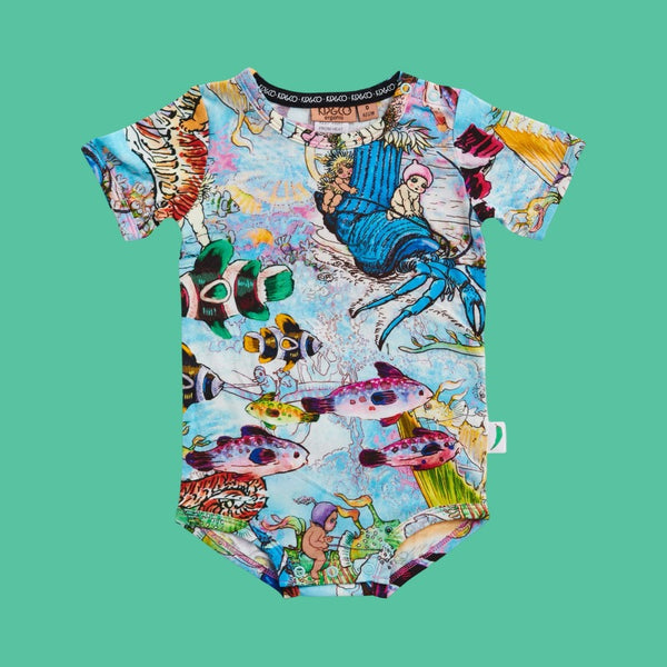 Kip & Co X May Gibbs Waterworld Short Sleeve Romper