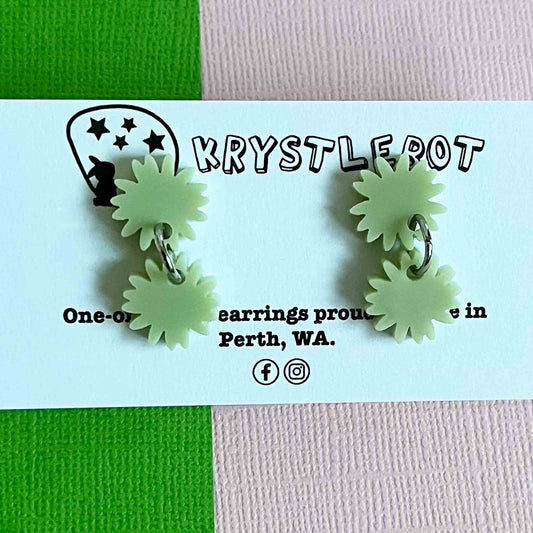 Krystlebot Starburst Mini Dangles - Sage