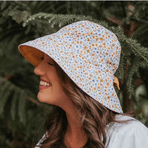 Bedhead Vacationer Reversible Adult Sun Hat - Meredith / Maize