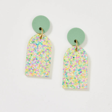 Martha Jean Arc Earrings - Pastel