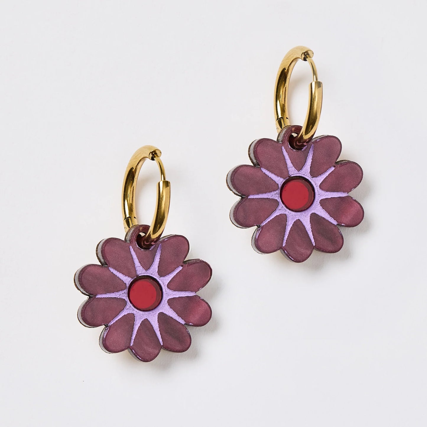 Martha Jean Hattie Earrings - Mulberry