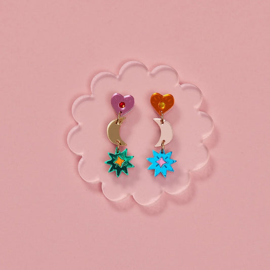 Martha Jean Mia Earrings - Rainbow