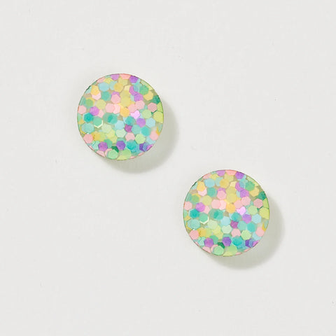 Martha Jean Mini Circle Stud Earrings - Pastel