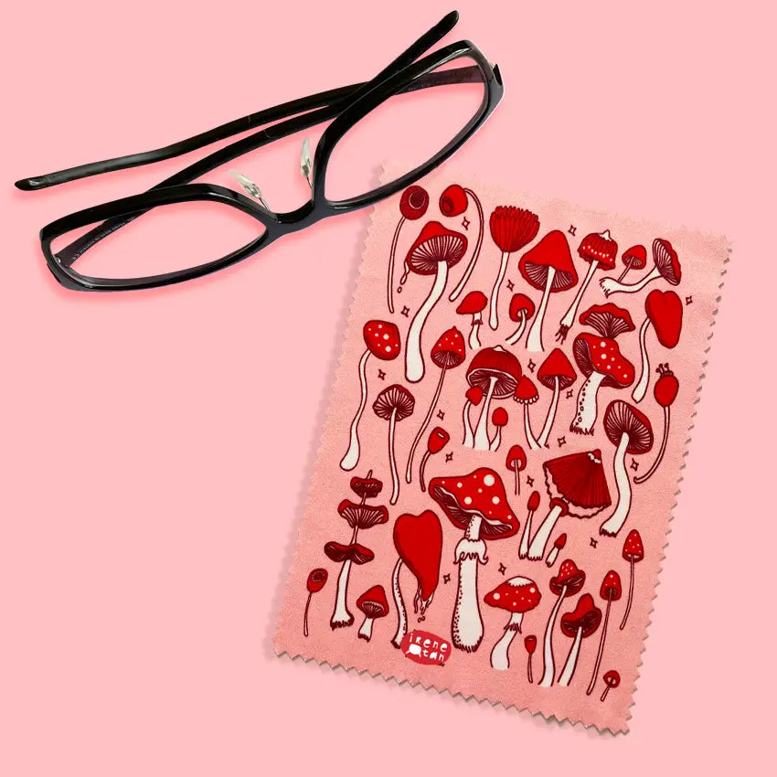 Missy Minzy Mushrooms Microfibre Cloth
