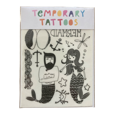 Missy Minzy Mermaid & Merman Temporary Tattoos