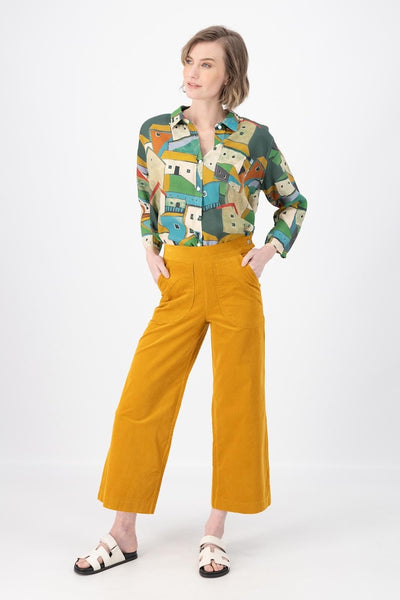 Olga de Polga Peggy Fine Cord Pants - Mustard Yellow