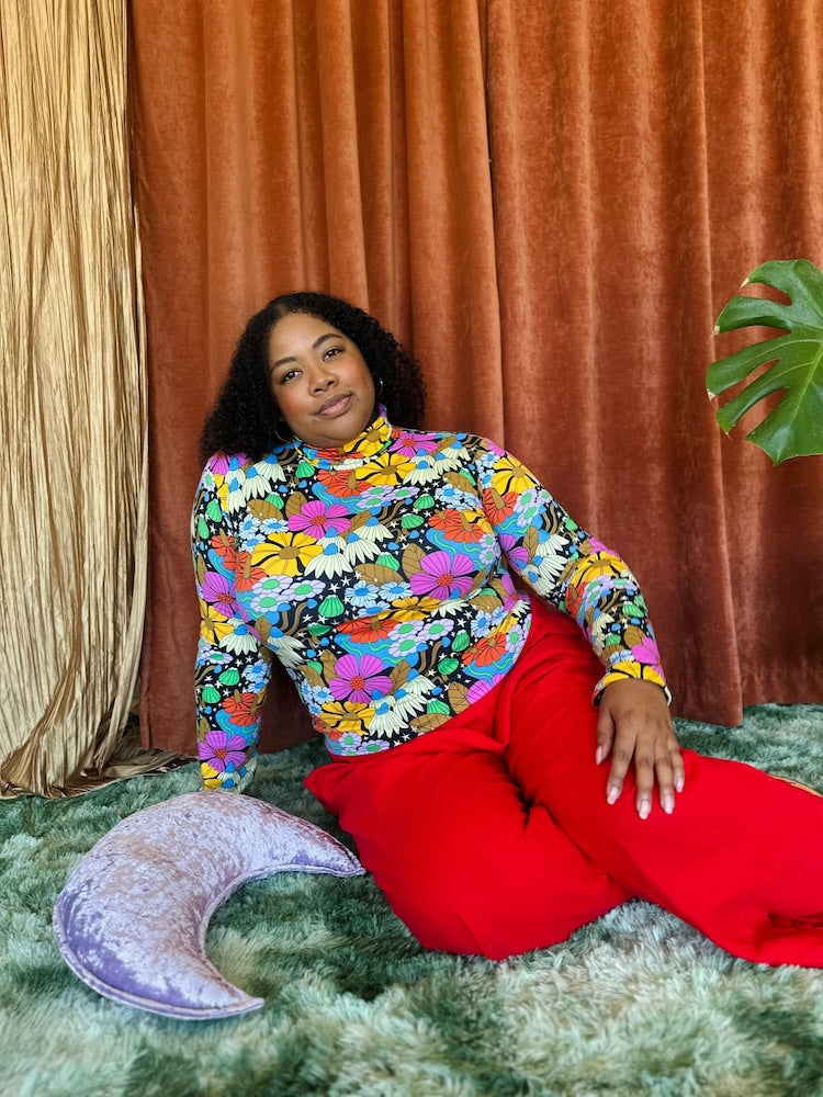 Nooworks Cosmic Floral Turtleneck