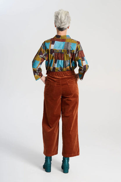 Olga de Polga Peggy Lou Velvet Corduroy Pants - Caramel
