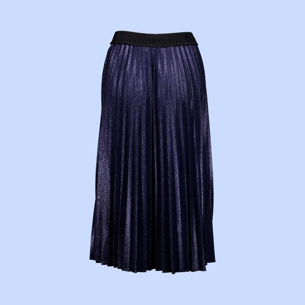 Olga de Polga Champagne Pleat Skirt - Navy