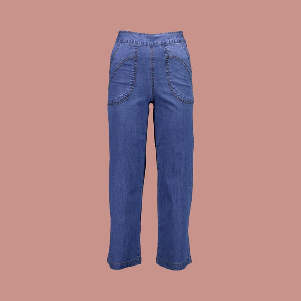 Olga de Polga Peggy Ligera Jeans - Light Wash in Summer Denim