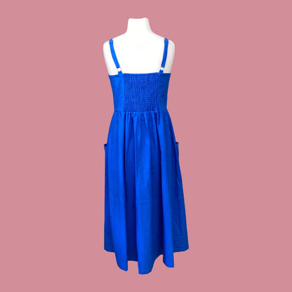 Origami Doll Penelope Dress - Cobalt