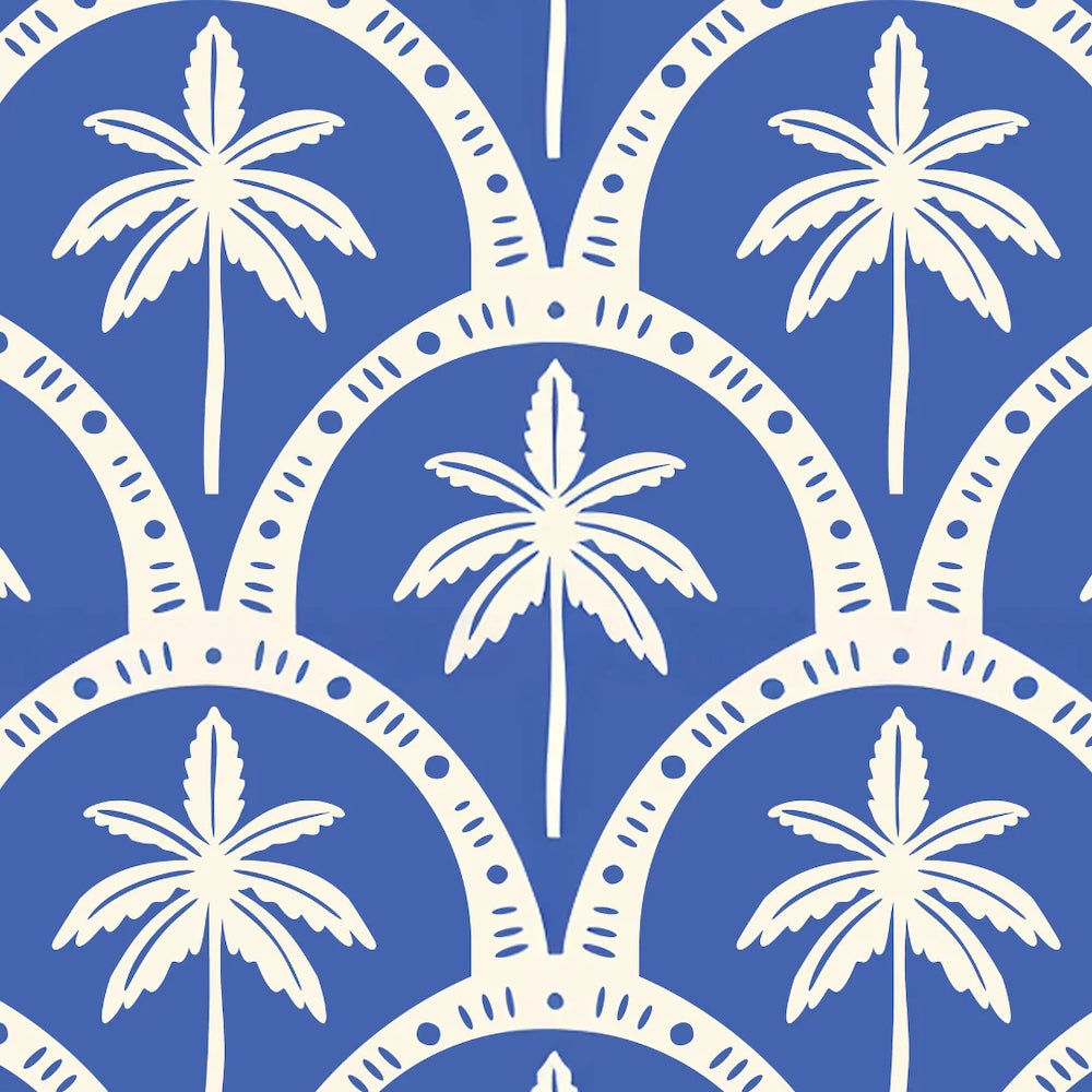 Project Ten Blue Palm Pocket Shopper