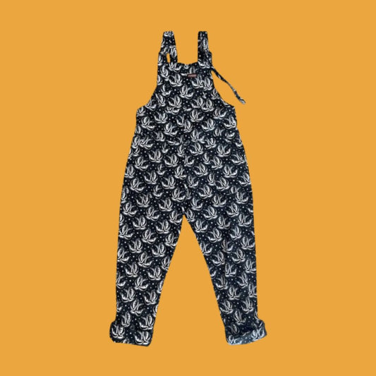 Flatlay of Run and Fly Checkerboard Swallow Twill Dungarees
