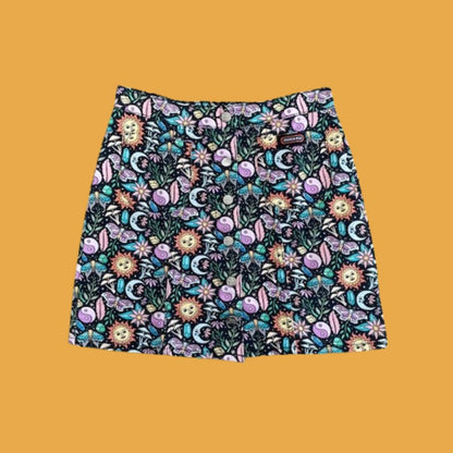 Flatlay of Run and Fly Mystic Summer Mini Skirt
