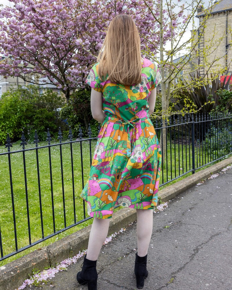 Run & Fly The Mushroom Babes Hills Tea Dress