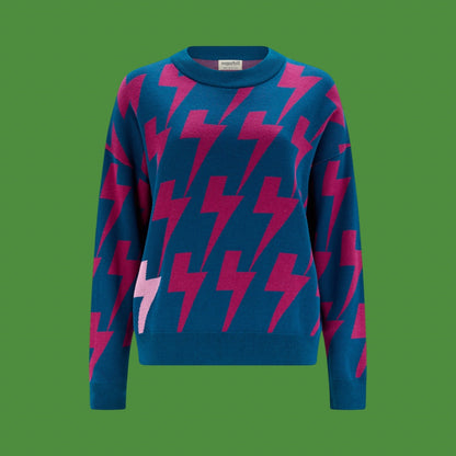 Sugarhill Brighton Andi Jumper - Teal Lightning Pop