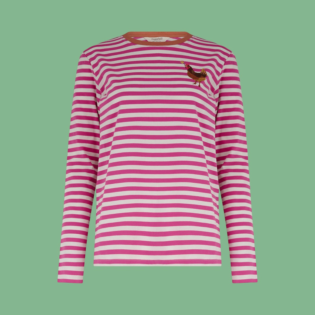 Sugarhill Brighton Brunswick Long Sleeve Tee - Chicken