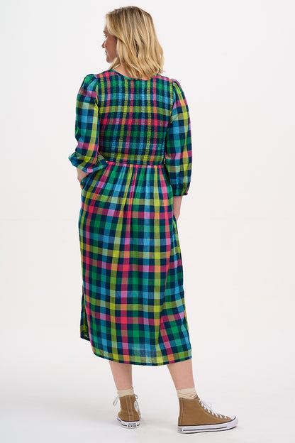 Sugarhill Brighton Ursula Shirred Midi Dress