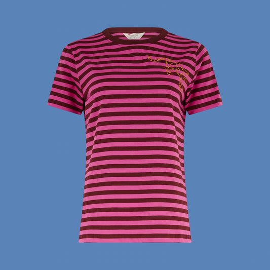 Sugarhill Brighton Maggie Tee - Striped Leopard