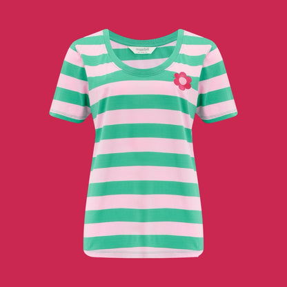 Sugarhill Brighton Sylvie Scoop Neck Tee - Flower