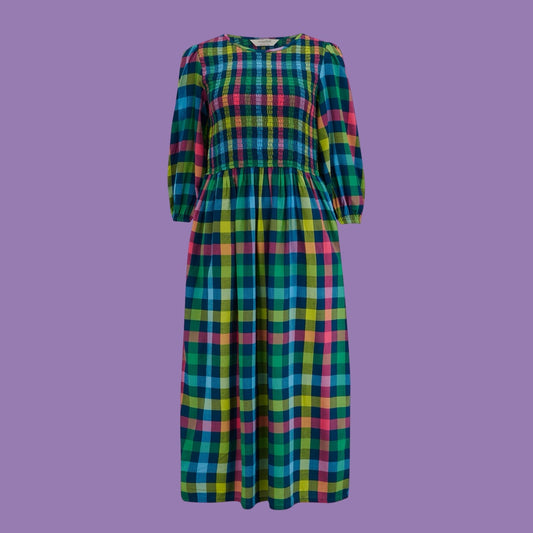 Sugarhill Brighton Ursula Shirred Midi Dress