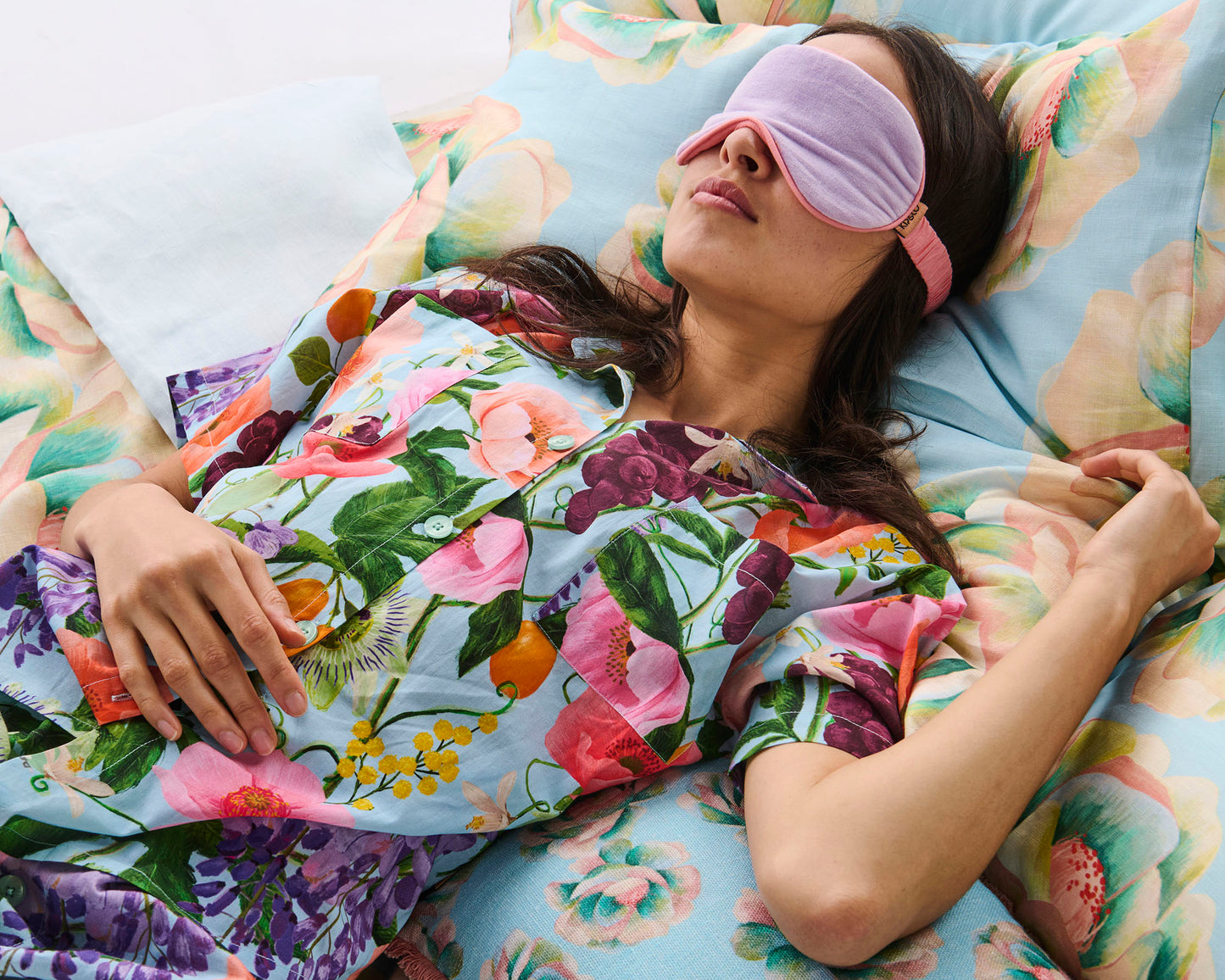 Kip & Co Lilac Velvet Eye Mask