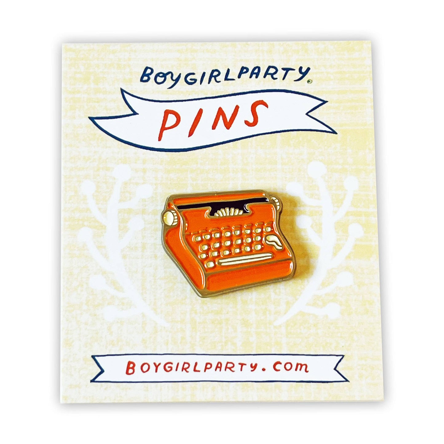 Boygirlparty Typewriter Pin