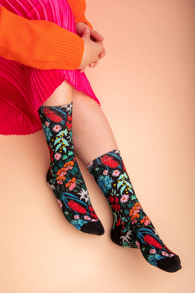 Julie White Flower Dance Socks