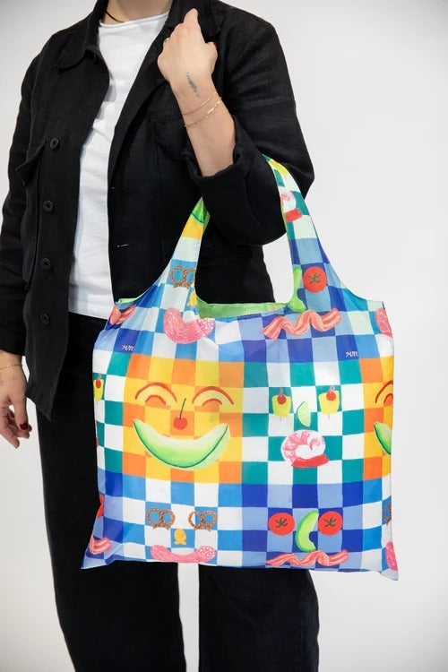 Yellow Owl Workshop Art Sack Shopping Bag - Picnic by Kristina Micotti