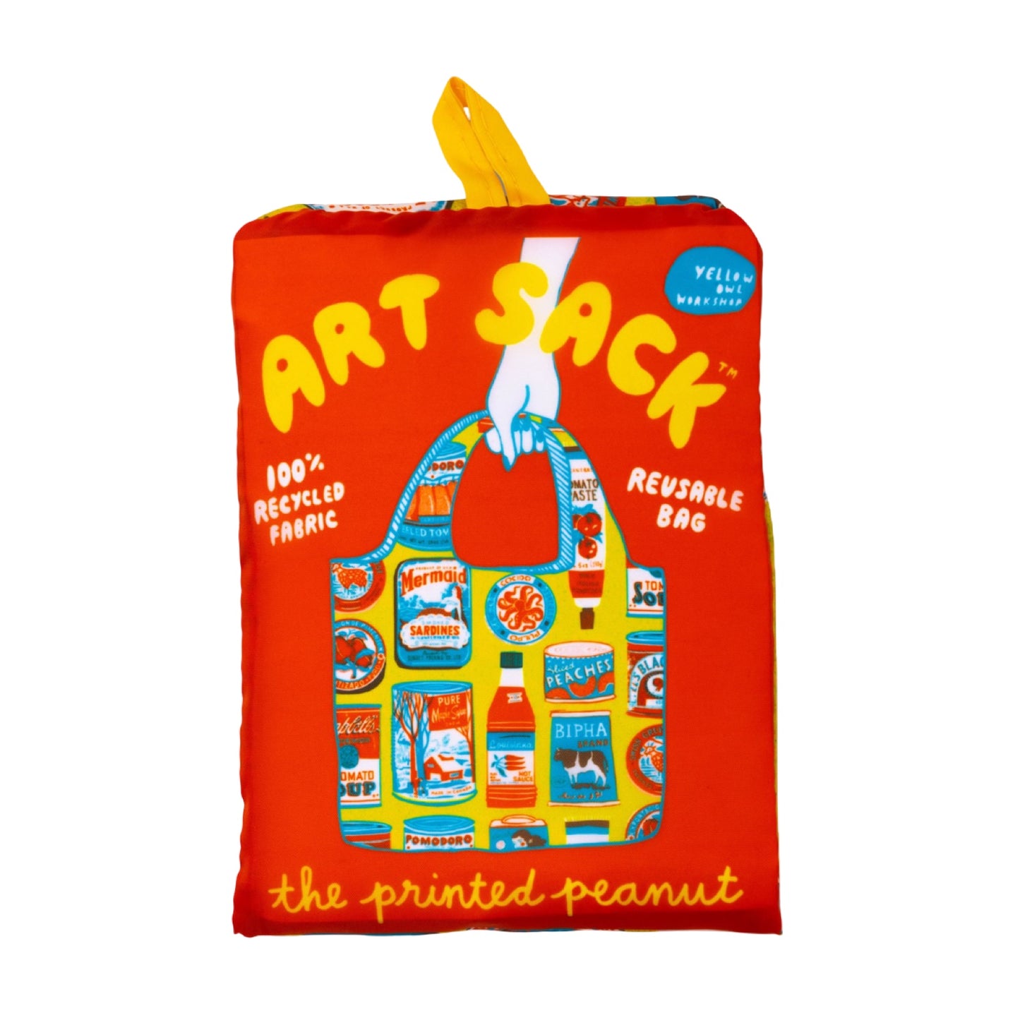 Yellow Owl Workshop Art Sack Shopping Bag - Tins by The Printed Peanut