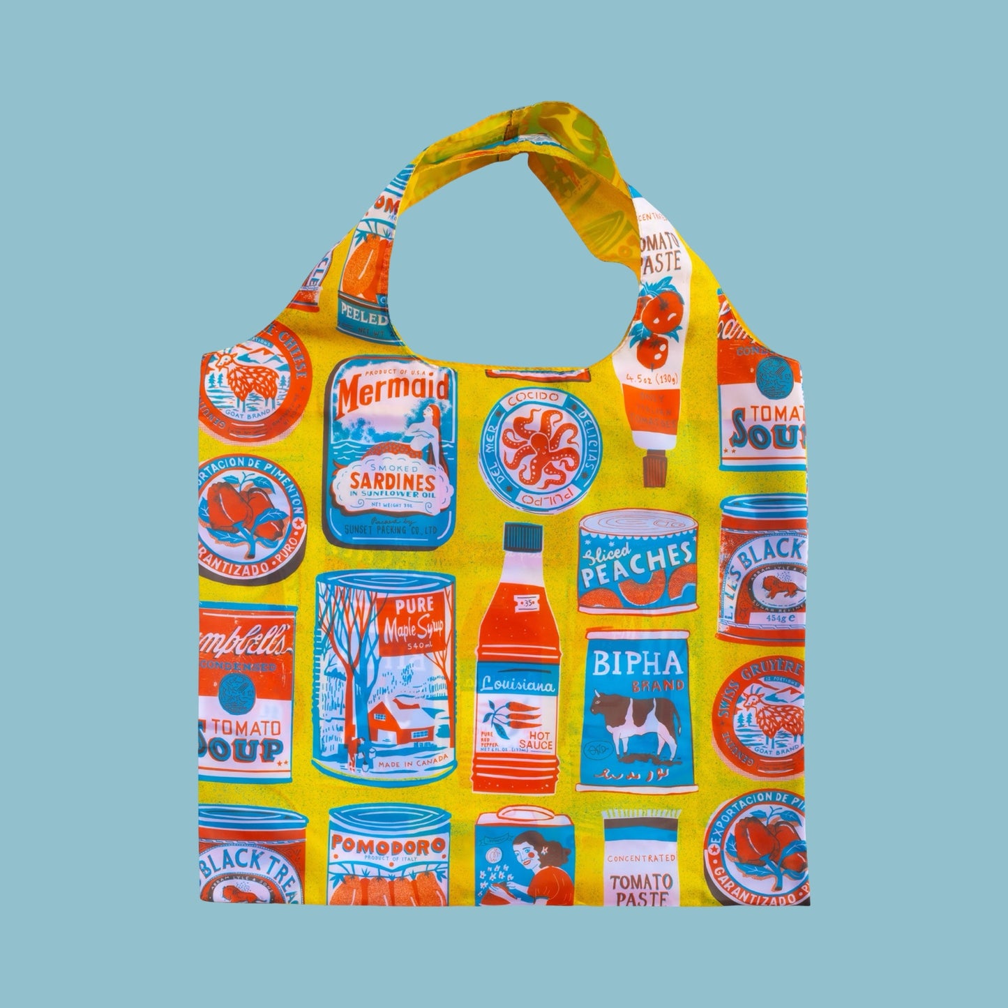 Yellow Owl Workshop Art Sack Shopping Bag - Tins by The Printed Peanut