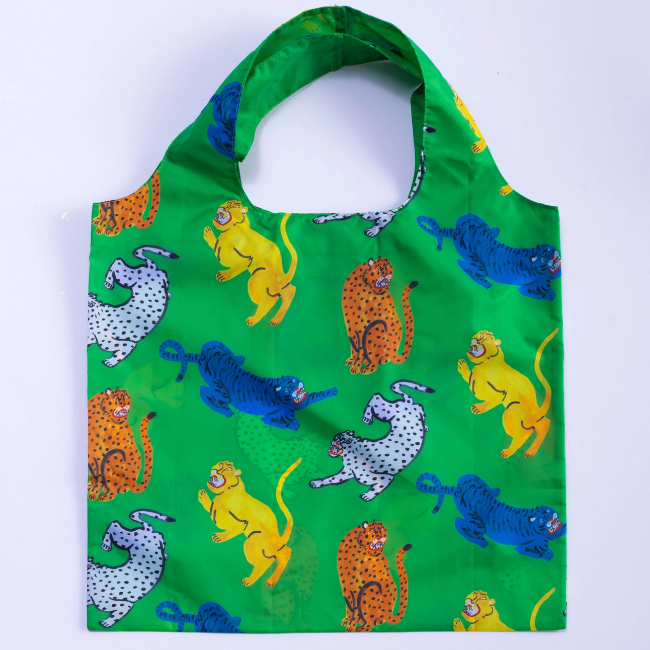 Yellow Owl Workshop Art Sack Shopping Bag - Wild Cats by Kristina Micotti