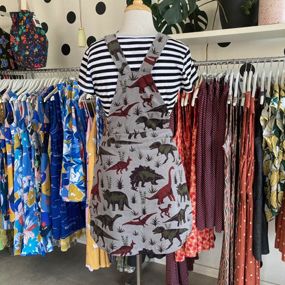 Run and Fly Dino Corduroy Pinafore