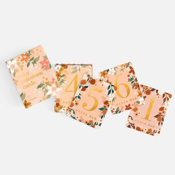 Fox & Fallow Baby Milestone Cards - Floral