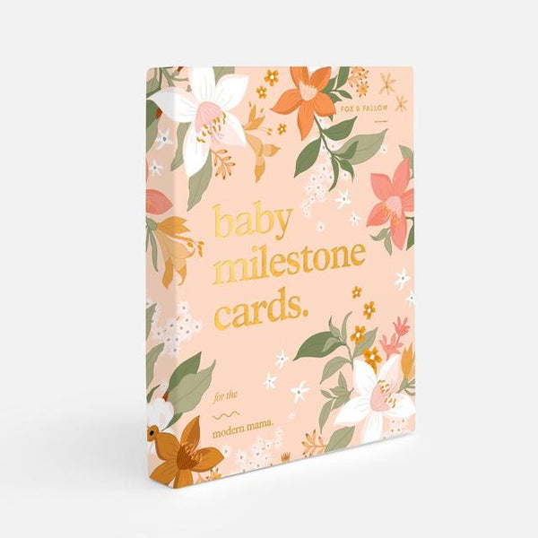 Fox & Fallow Baby Milestone Cards - Floral