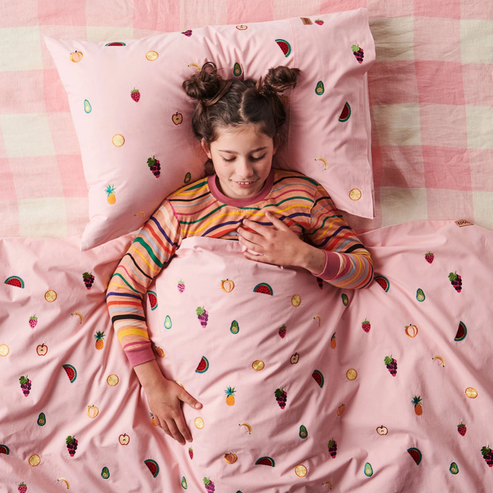 Kip & Co Eat Your Fruit Single Pillowcase