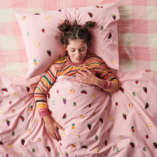 Kip & Co Eat Your Fruit Single Pillowcase