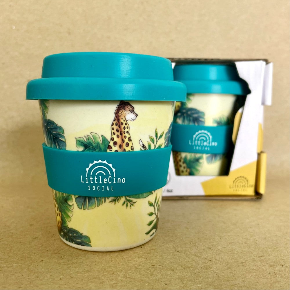 Little Cino Social Leopard Babycino Cup